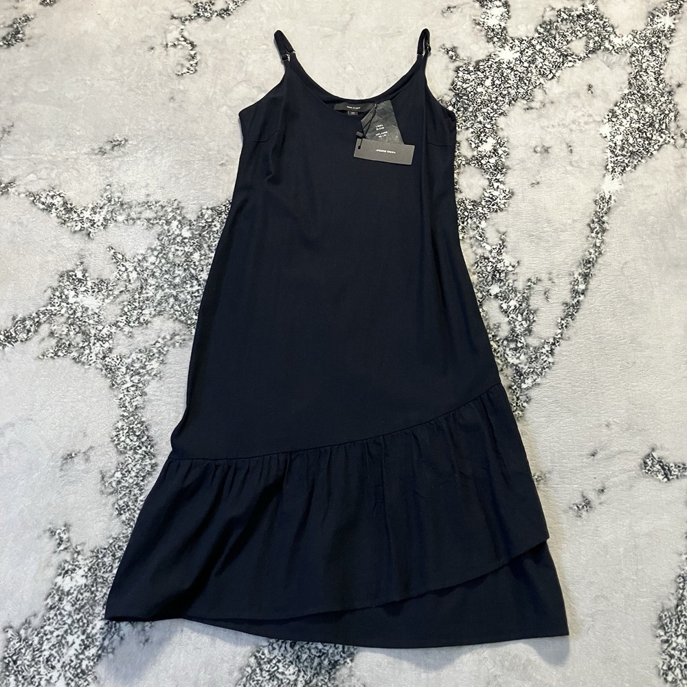 Vero Moda Dress Womens‎ Size Small Night Sky Masta Milo Calf Linen Blend